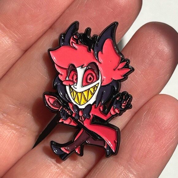 Hazbin Hotel Alastor Chibi Enamel Pin - Picture 3 of 7